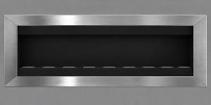 CHEMINEE bio-éthanol  en INOX POLI, 180 cm, 9 brûleurs 