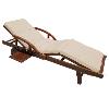 Coussin pour transat / bain de soleil, cr�me