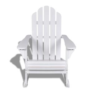 Fauteuil à bascule ALASKA, rocking Chair bois blanc