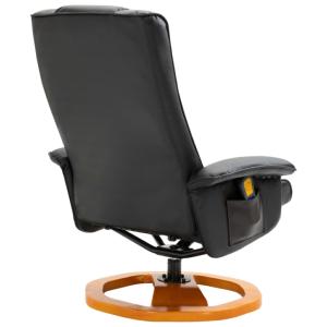 FAUTEUIL MASSAGE électrique, ATHENA, noir