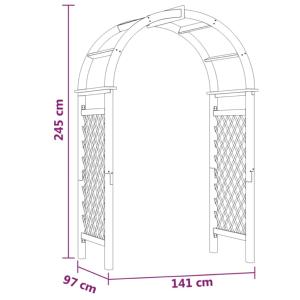 PERGOLA arche en bois massif, modèle ALEOS