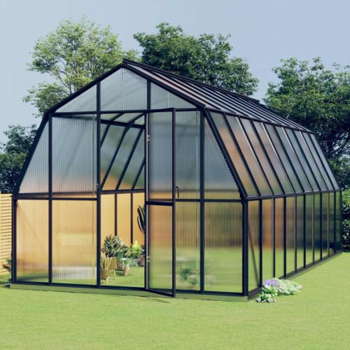 SERRE de jardin XXL, surface 16.67 m², aluminium.