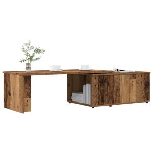 TABLE basse 150 cm, coulissante en bois, coloris vieux bois