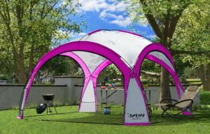 TONNELLE , dôme 460 cm, éclairage led solaire, Violet