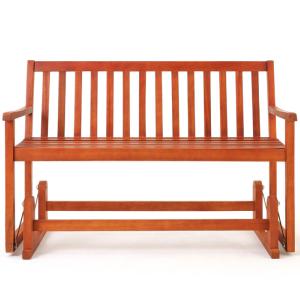 BANC de jardin à bascule, en acacia