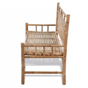 Banc de jardin 120 cm, en bambou