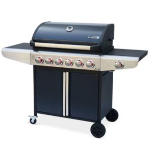 BARBECUE gaz, avec plancha 7 brûleurs inox, modèle CANBERA