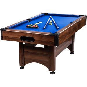 BILLARD type PRO 6 Ft, marron, tapis bleu