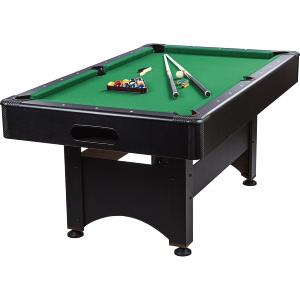 BILLARD type PRO 6 Ft, Noir, tapis vert