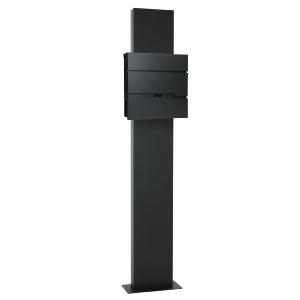 Boîte aux lettres inox, sur pieds de 170 cm, anthracite