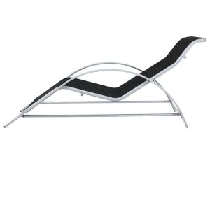 CHAISES longues design, aluminium, lot de 2