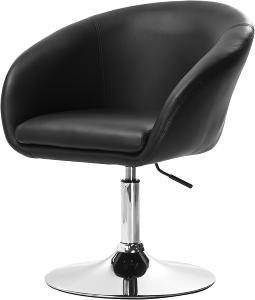 Fauteuil Design club, coloris cuir noir