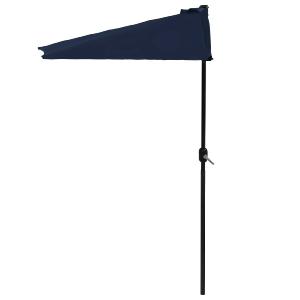 Parasol semi-circulaire, mural, 300 cm, bleu