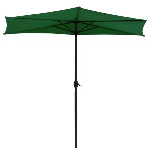 Parasol semi-circulaire, mural, 300 cm, vert