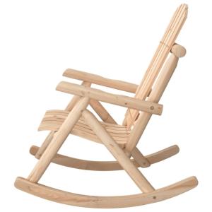 Fauteuil à bascule ALOA, rocking Chair, bois épicéa naturel