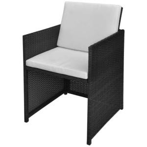 Salon de jardin résine tressée, acacia, LUXE, 10 fauteuils, modèle ANTILLE