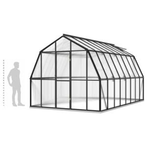 SERRE de jardin XXL, surface 13.31 m², aluminium.