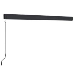 Store banne coffre intégral 500 x 300 cm – Aluminium anthracite – Manuel – Toile 12 coloris