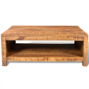 Table basse en bois de mangue, avec compartiment rangement