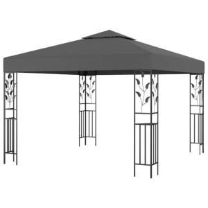 TONNELLE, gloriette de jardin 3 x 3 m, toit anthracite