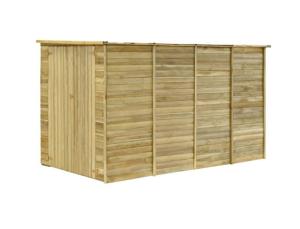 ABRI, RANGEMENT de jardin adossable, 315 cm, en bois