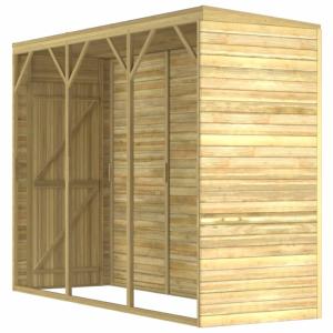 ABRI, RANGEMENT de jardin adossable, 315 cm, bois massif