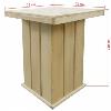 Bar de jardin en bois massif, avec 4 tabourets