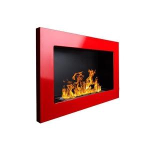 CHEMINEE ETHANOL inox, 65 cm, rouge, COLORADO
