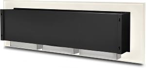CHEMINEE ETHANOL murale inox, 130 cm, blanc, MICHIGAN