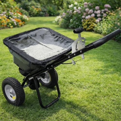 Epandeur à engrais, sel, sable, manuel, 40 litres