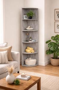 Étagère d’Angle Design 6 Plateaux – Hauteur 180 cm