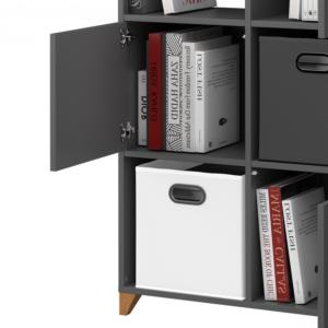 ETAGERE bibliothèque, anthracite, gamme ELEGANT