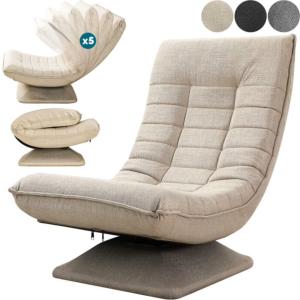 FAUTEUIL de relaxation, grand confort, beige