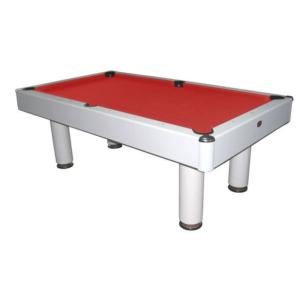 Table BILLARD blanche, salle à manger et plateau ping-pong