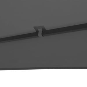 Tonnelle de jardin hexagonale, acier, 325 cm, anthracite