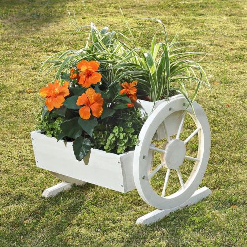 JARDINIERE bois, 2 bacs, 3 coloris disponibles