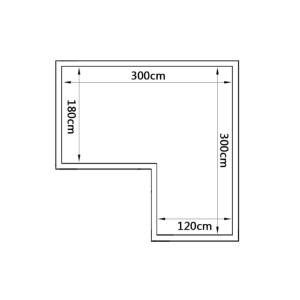 SERRE de JARDIN, aluminium, 2 parties, 8,50 m²