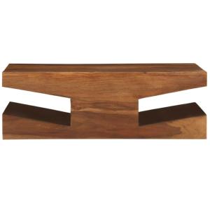 TABLE basse 90 x 60 cm, bois massif sesham, ALIA