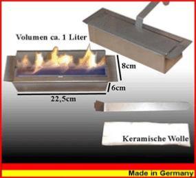 Cheminée éthanol inox, taille 60 cm, modèle BOREAL