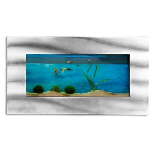 AQUARIUM mural 590x325x110 mm, design, alu/verre