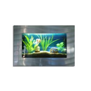 AQUARIUM mural 870x580x110 mm, aluminium/verre
