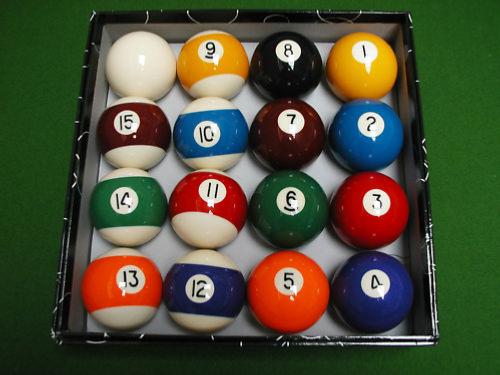 Boules de billard 8 pool - 2 tailles