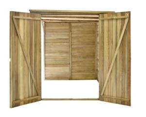 ABRI, RANGEMENT de jardin adossable, 315 cm, en bois