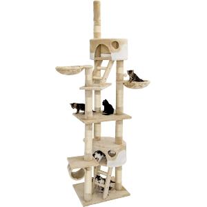 ARBRE à CHAT, 240 cm hauteur réglable, BEIGE