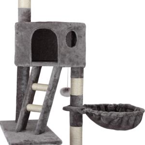 ARBRE à CHAT, 240 cm hauteur réglable, GRIS 