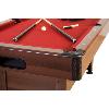 BILLARD PRO 6 Ft, Bois marron, tapis rouge