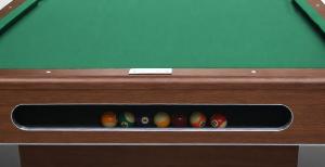 TABLE de BILLARD PROFESSIONNEL 8 FT en bois marron, plateau ardoise – modèle APPOLON