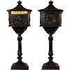 Boîte aux lettres, Antique, en fonte d'aluminium, bronze