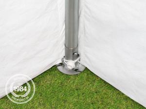 CHAPITEAU BARNUM en Polyéthylène, toile blanc 240 gr/m², 4 x 10 mètres, 6 tailles