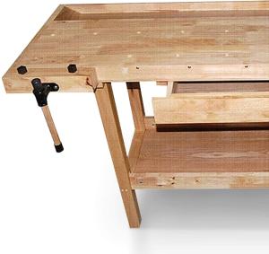 ETABLI DE MENUISIER en BOIS 150 cm, charge: 200 kg